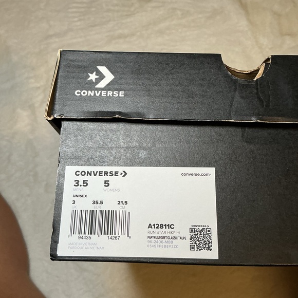 Converse Light Gray Platform High-Tops - Picture 7 of 7